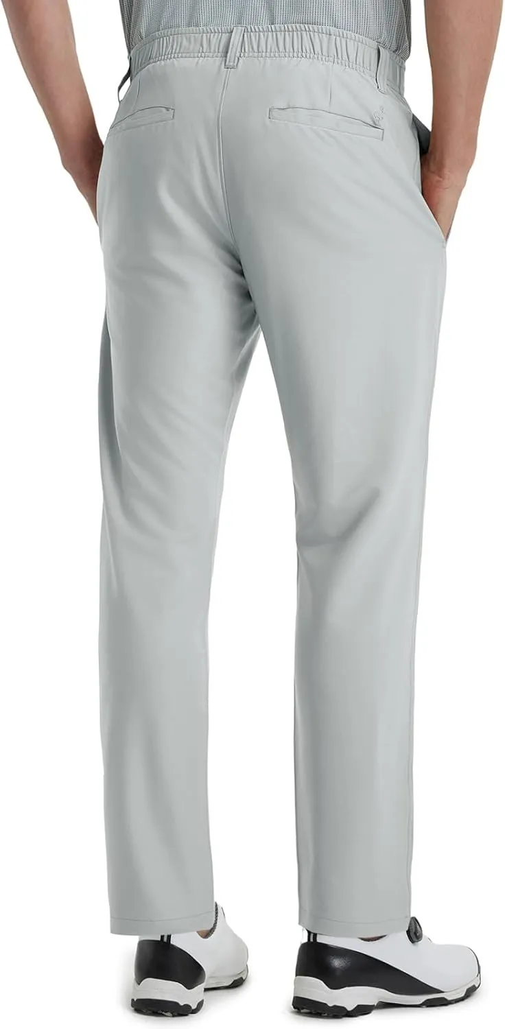 Rouen Golf Pants Men Lightweight Quick Dry - 30"/32"/34" Stretch Water-Resistant Casual Flat Front Mens Dress Pants Pockets