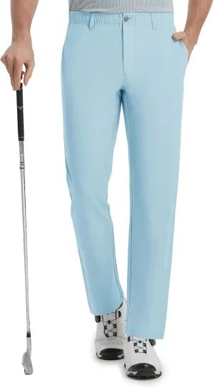 Rouen Golf Pants Men Lightweight Quick Dry - 30"/32"/34" Stretch Water-Resistant Casual Flat Front Mens Dress Pants Pockets