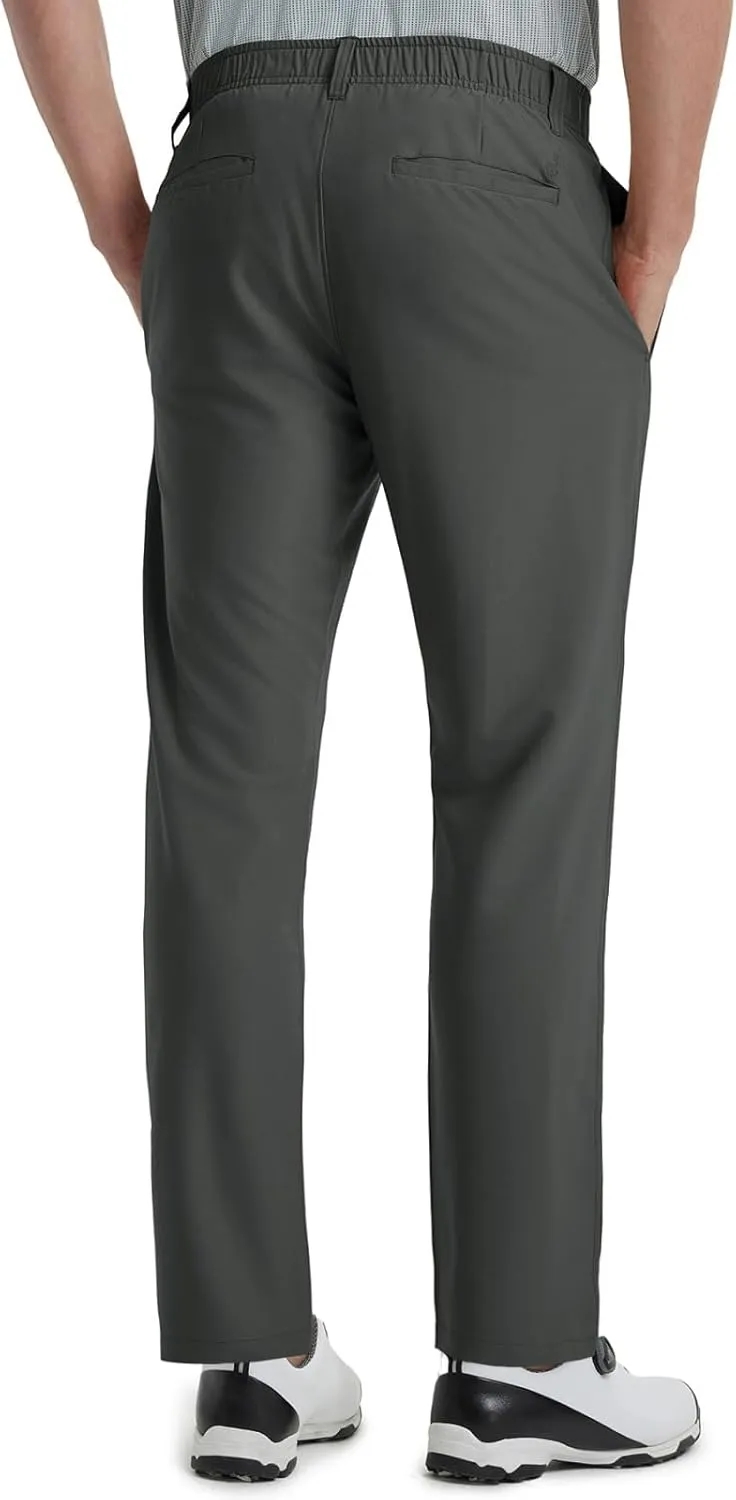 Rouen Golf Pants Men Lightweight Quick Dry - 30"/32"/34" Stretch Water-Resistant Casual Flat Front Mens Dress Pants Pockets