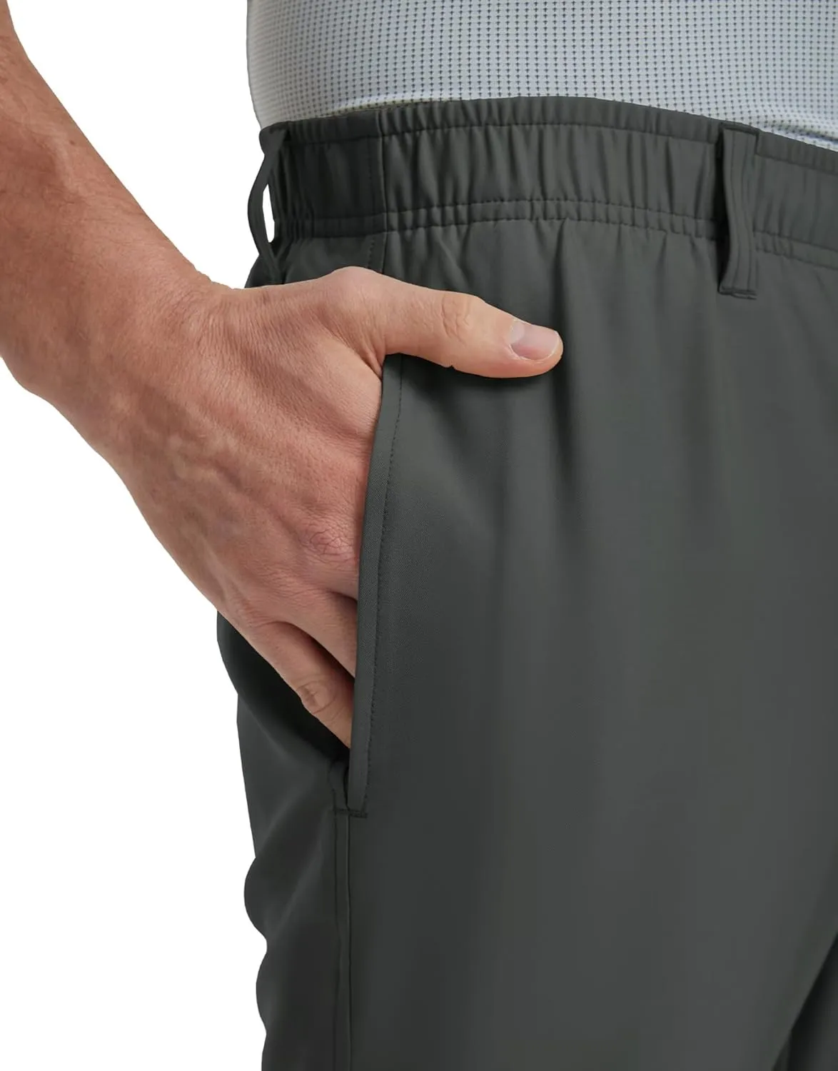 Rouen Golf Pants Men Lightweight Quick Dry - 30"/32"/34" Stretch Water-Resistant Casual Flat Front Mens Dress Pants Pockets