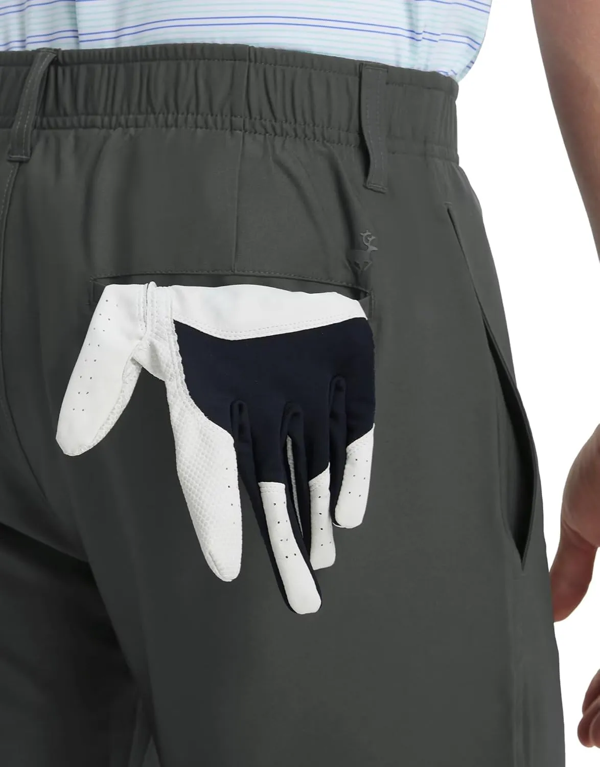 Rouen Golf Pants Men Lightweight Quick Dry - 30"/32"/34" Stretch Water-Resistant Casual Flat Front Mens Dress Pants Pockets