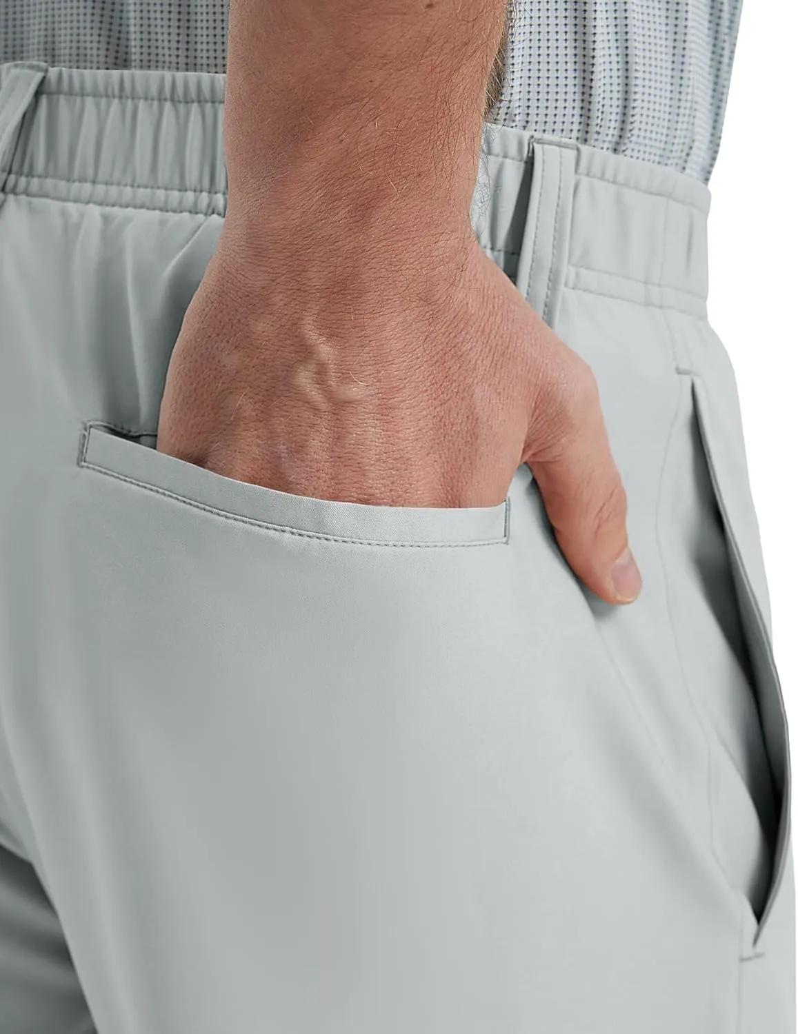 Rouen Golf Pants Men Lightweight Quick Dry - 30"/32"/34" Stretch Water-Resistant Casual Flat Front Mens Dress Pants Pockets