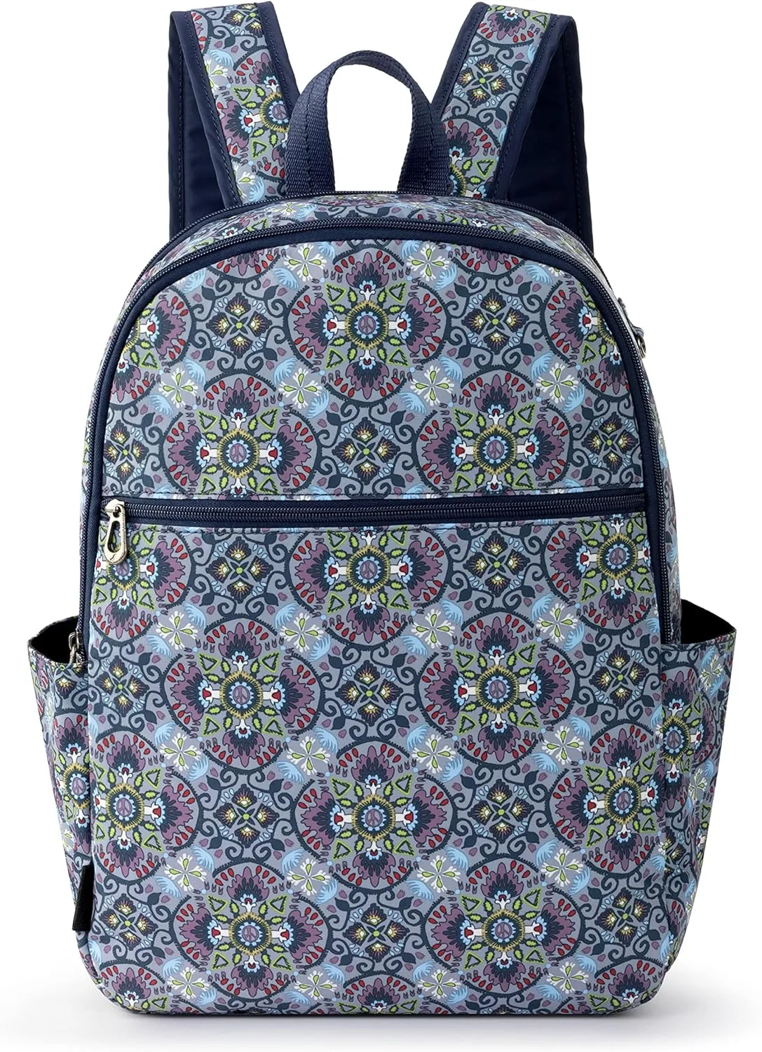 Sakroots womens Eco-twill Sakroots Larchmont Backpack in Eco Twill, Grey Mosaic World, One Size US