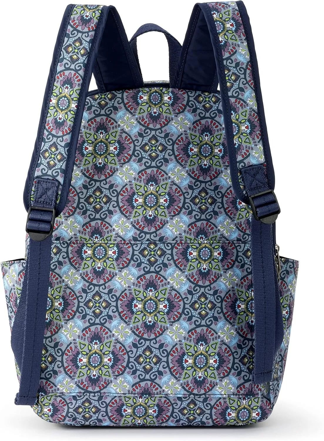 Sakroots womens Eco-twill Sakroots Larchmont Backpack in Eco Twill, Grey Mosaic World, One Size US