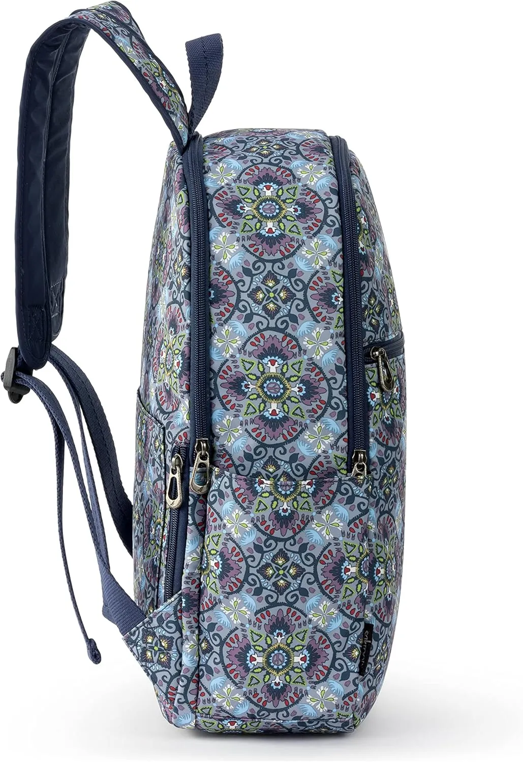 Sakroots womens Eco-twill Sakroots Larchmont Backpack in Eco Twill, Grey Mosaic World, One Size US