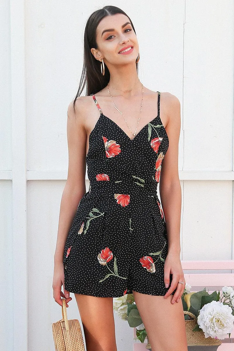 SAMMIE’S SIMPLY CHIC SPAGHETTI STRAP ROMPER