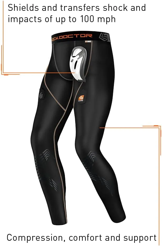 Shock Doctor Men's Core Hockey Pants with Protective Bioflex Cup (Youth/Boys)