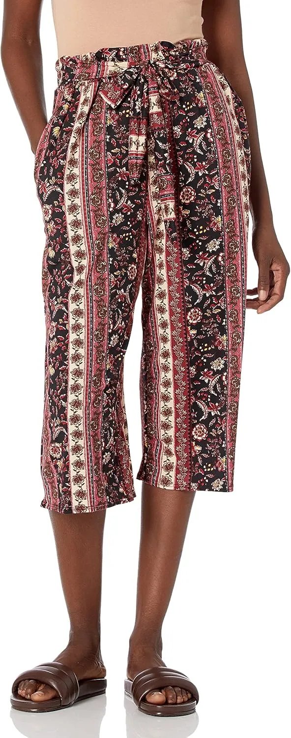 Star Vixen Women's Wide Leg Cropped Pants