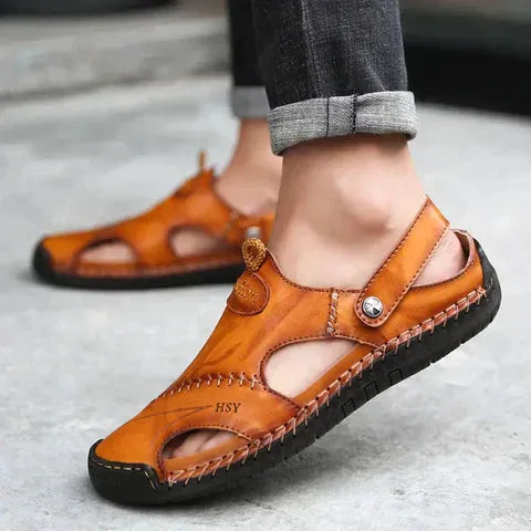 STEFAN | ORTHOPEDIC LEATHER SANDALS
