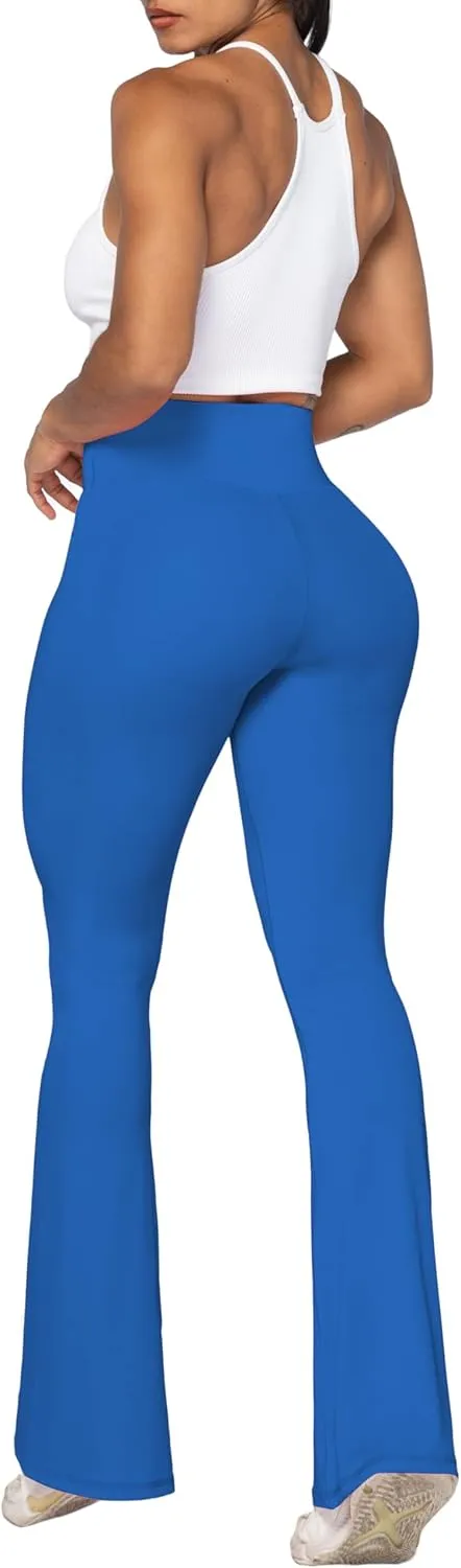 Sunzel Flare Leggings, Crossover Yoga Pants with Tummy Control, High-Waisted and Wide Leg