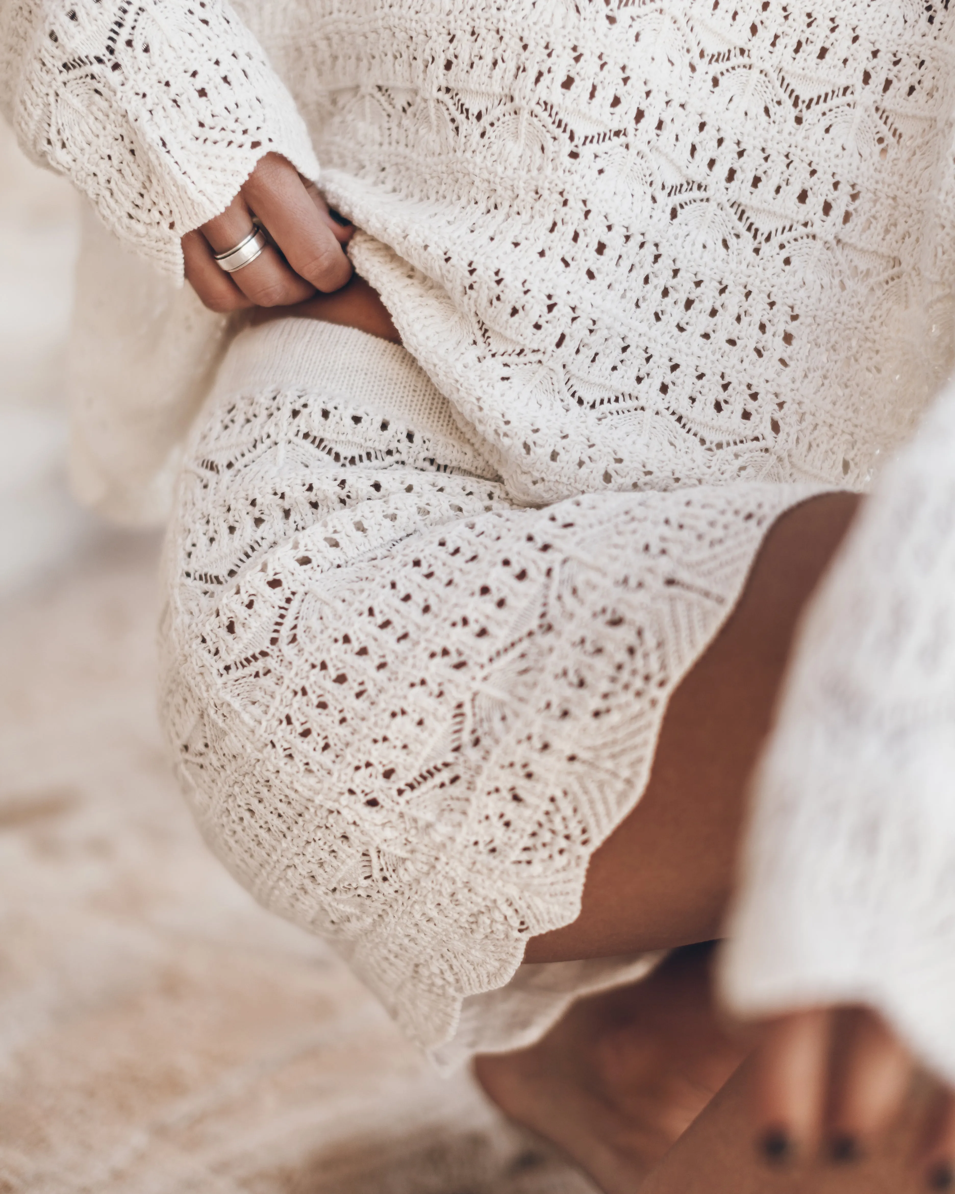 The Ecru Crochet Skirt
