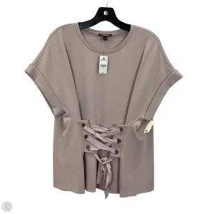 Top Short Sleeve By Express In Purple, Size: M