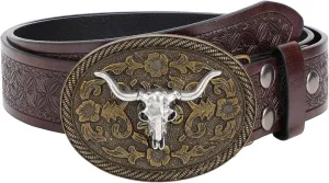 Western Belts for Women Men Vintage Men's Country Belt for Jeans Cowgirl Cowboy Christmas Gifts