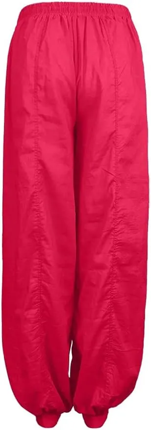 Women Linen Pants Beach Waisted Beach Dressy Trousers with Pockets Solid Travel Palazzo Pants for Women High Waist