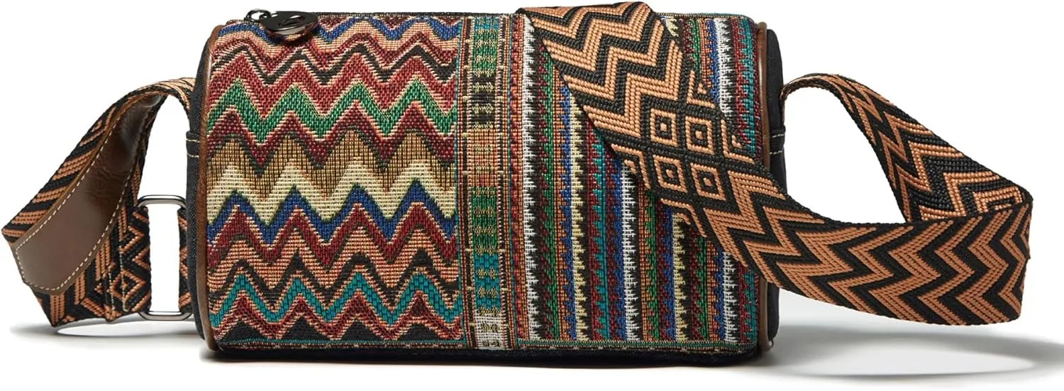 Women's Boho Crossbody, Hippie Shoulder Bag, Designed for Women - Colorful Multi-Ethnic Bags