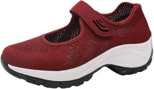 Women's Fashion Sneaker Mesh Slip On Black Non Slip Shoes for Women Comfortable Men's Running Shoes White Loafers Shoes for Women Womens Leopard Sneakers