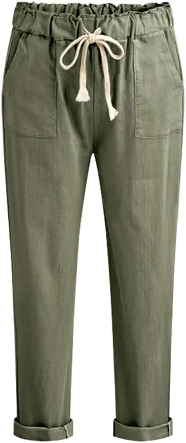 Women's Trousers New Women's Harem Pants Breathable Thin Section Casual Pencil Pants Simple Trousers Women's M-6XL Size