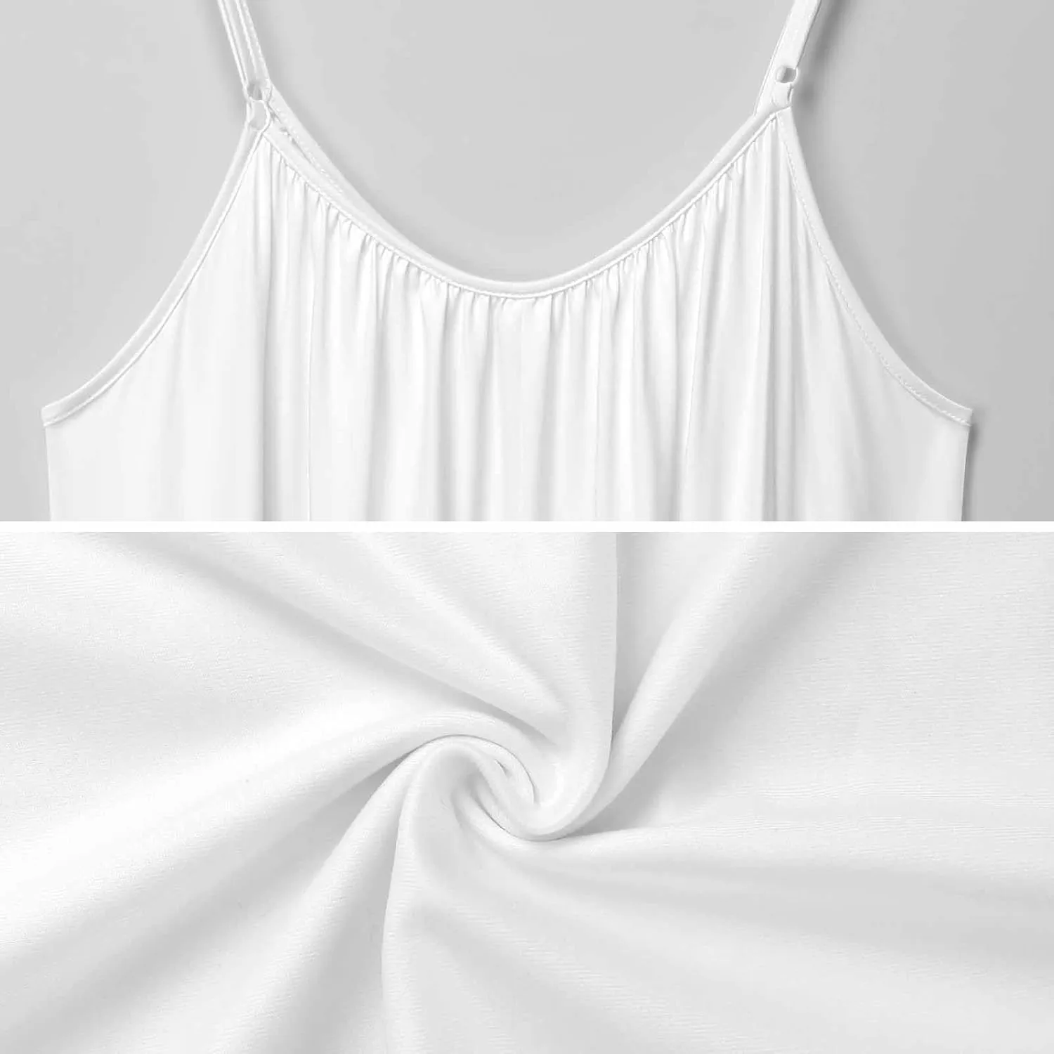 Womens White Polka Dots Summer Sling Long Dress Modern Ruffle Flowy Boho Sundress