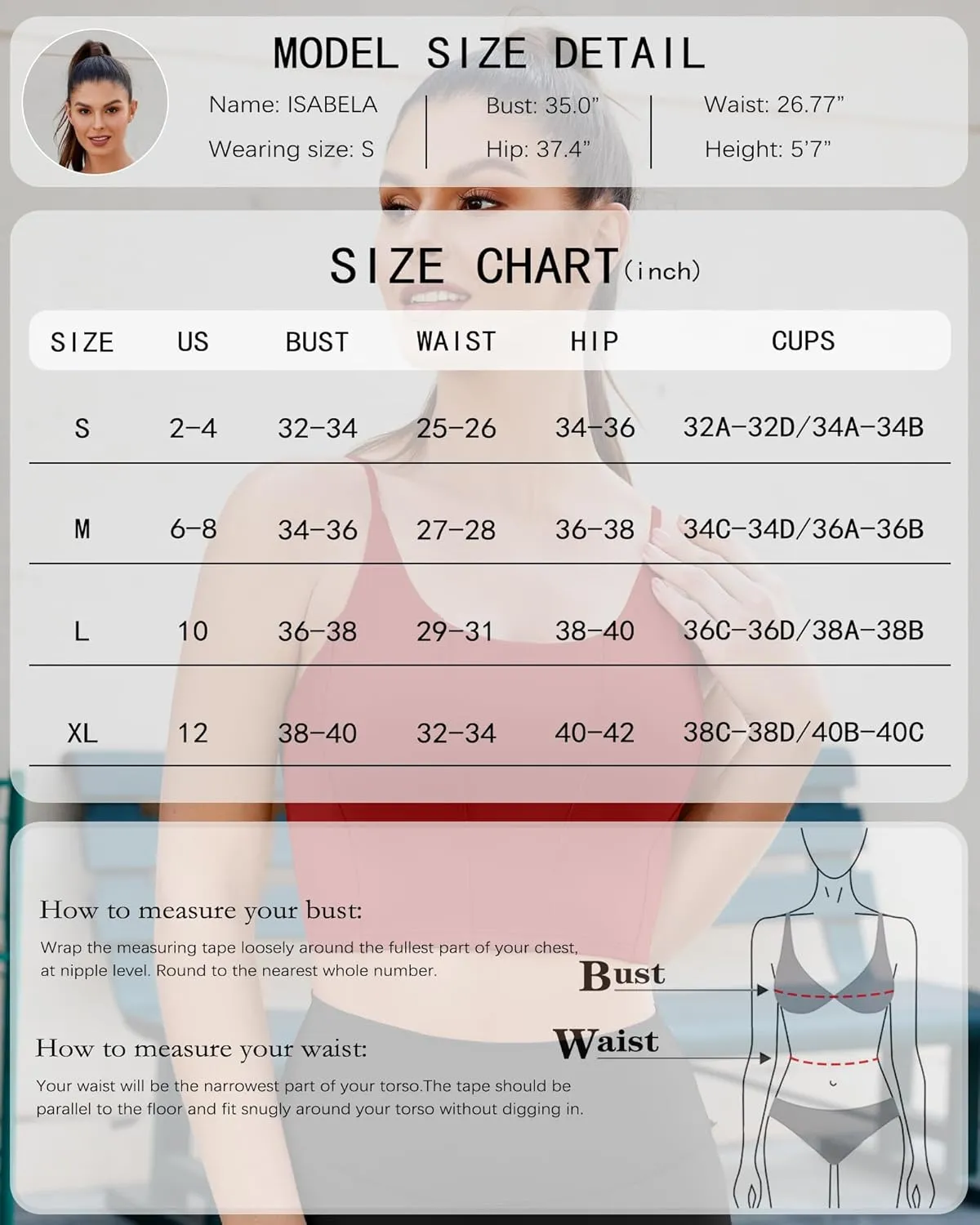 XUNYU Longline Sports Bras for Women Padded Yoga Tank Top Supportive Workout Crop Tops Built in Bras Adjustable Straps