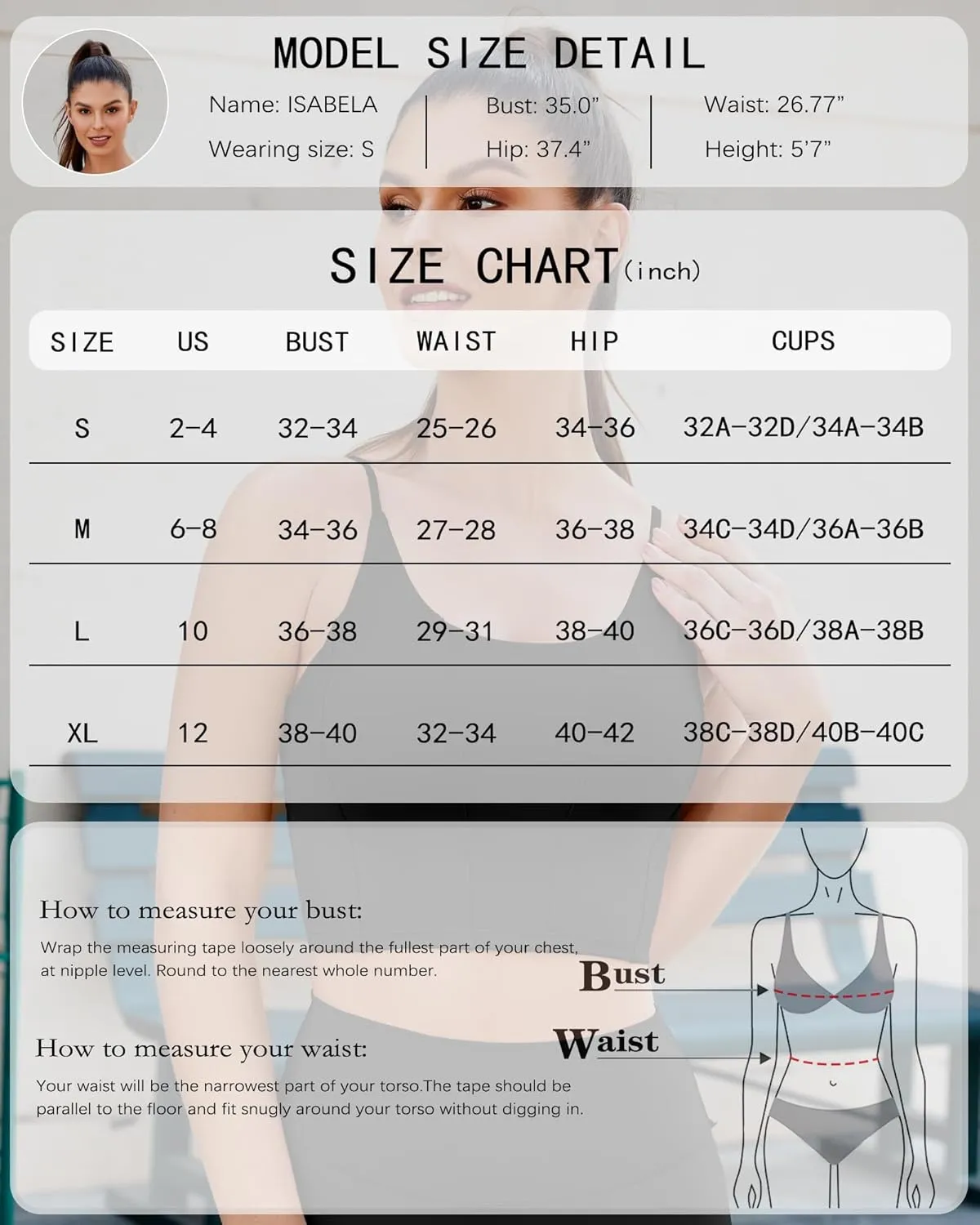 XUNYU Longline Sports Bras for Women Padded Yoga Tank Top Supportive Workout Crop Tops Built in Bras Adjustable Straps