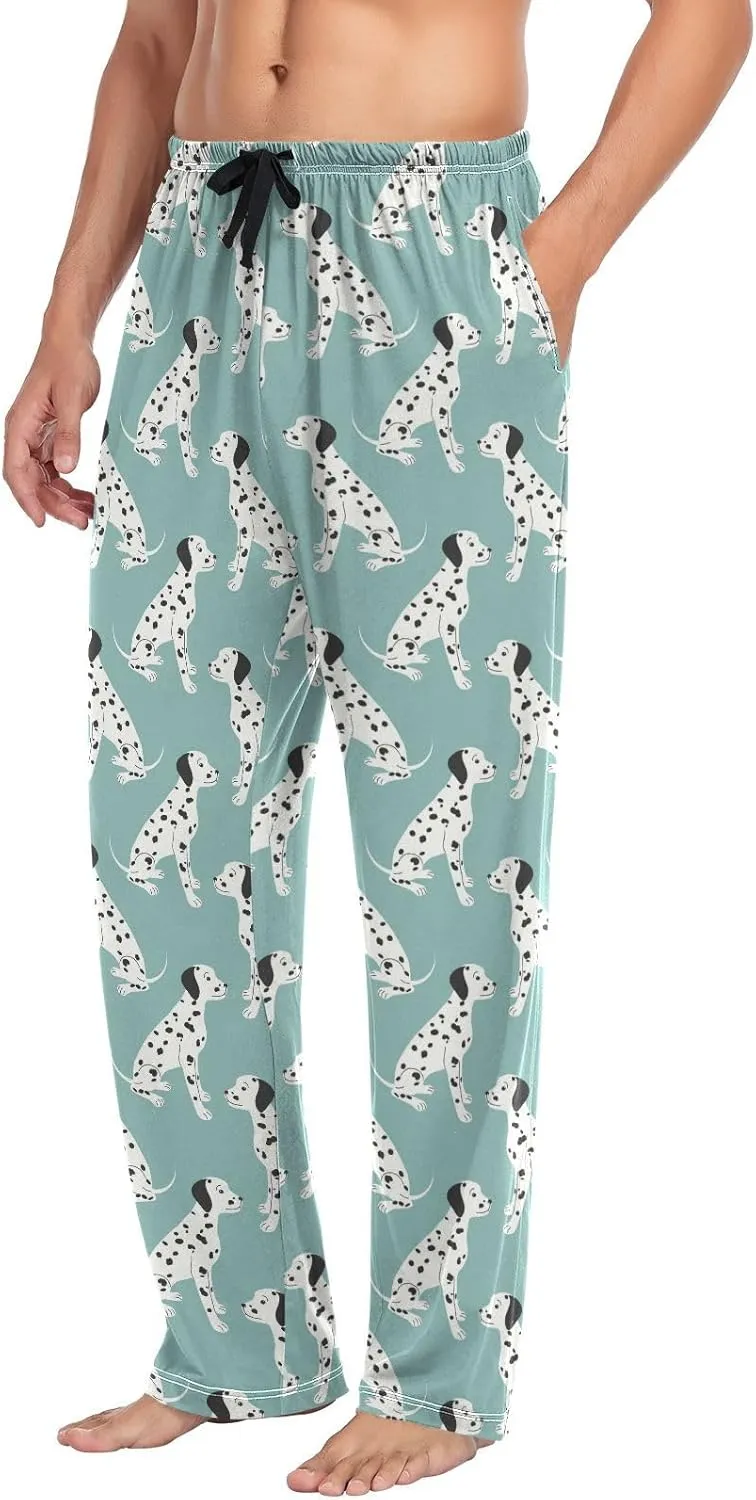 ZZKKO Pajamas Pants for Men, Men's Pajama Bottoms 100% Cotton PJ Lounge Sleepwear Pants for Mens With Pockets